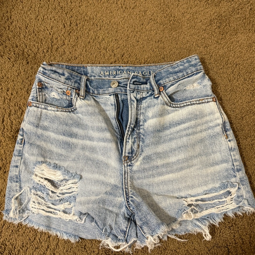 American Eagle Distressed Jean Shorts